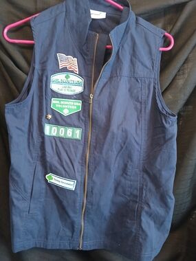 Girl Scouts Navy Volunteer Zip Front Vest